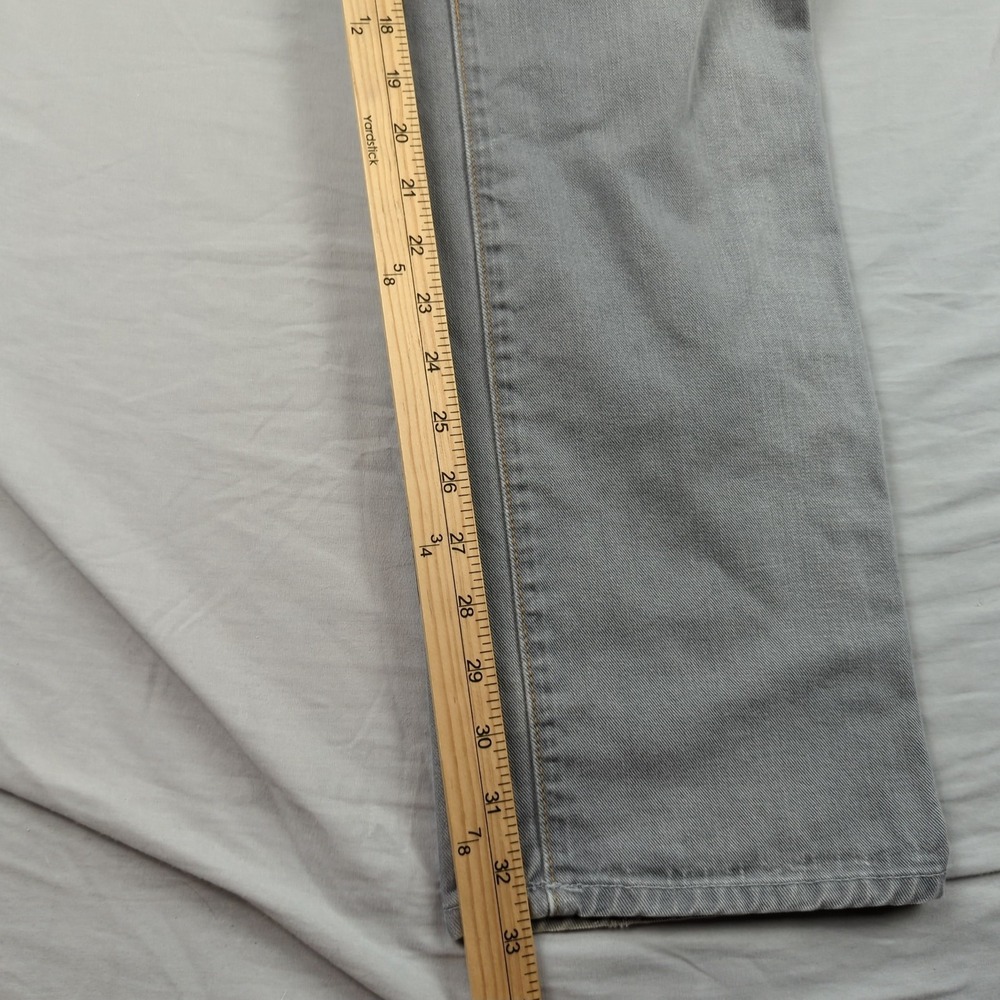 7 for all Mankind Jeans Mens 33x33 Gray Standard Straight Relaxed Casual Faded‎ - Picture 5 of 15